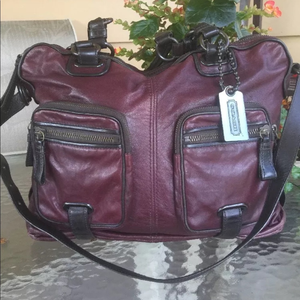 Coach Limited Edition Cambridge Eggplant Shoulder